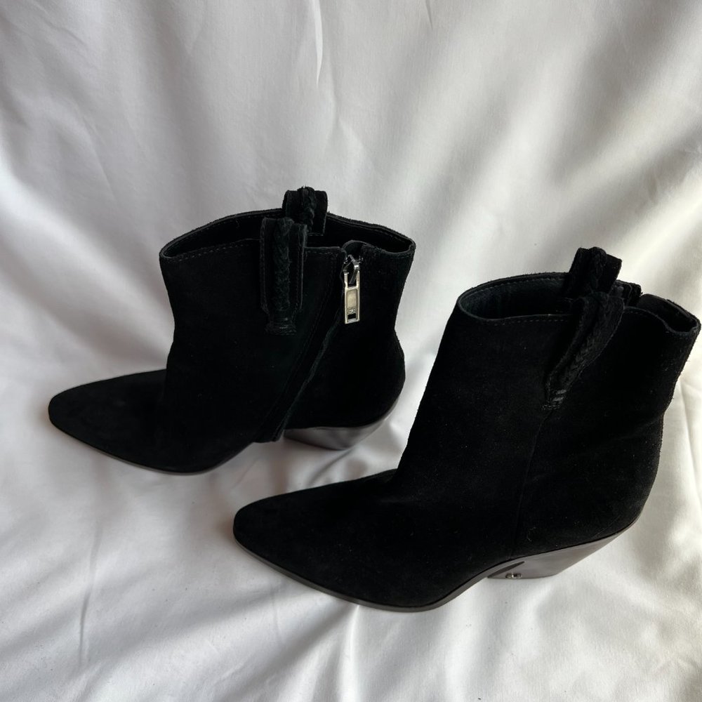 NEW! SAM EDELMAN AGNES WESTERN BOOT IN BLACK SIZE 8